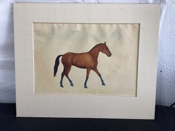 Horse Watercolor Unsigned
