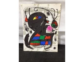 Joan Miro Original Stone Lithograph Vol III, Plate V
