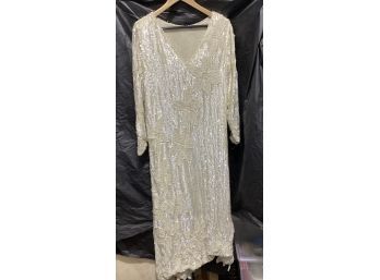 Vintage John Anthony Beaded  Couture Gown  Not Sized