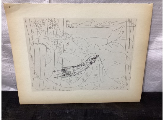 Picasso Vollard Book Plate Etching  Abrams 1956  No 91