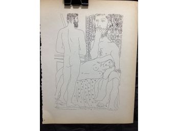 Picasso Vollard Book Plate Etching  Abrams 1956  No. 37