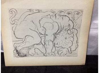 Picasso Vollard Book Plate Etching  Abrams 1956  No 88