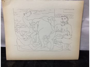 Picasso Vollard Book Plate Etching  Abrams 1956  No 57