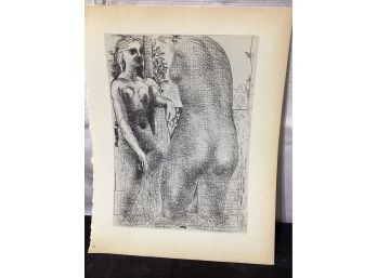 Picasso Vollard Book Plate Etching  Abrams 1956  No 73