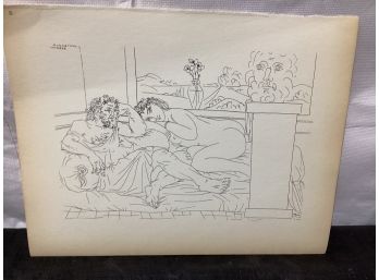 Picasso Vollard Book Plate Etching  Abrams 1956  No 65