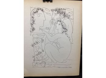 Picasso Vollard Book Plate Etching  Abrams 1956  No. 45