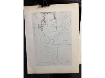 Picasso Vollard Book Plate Etching  Abrams 1956  No. 47