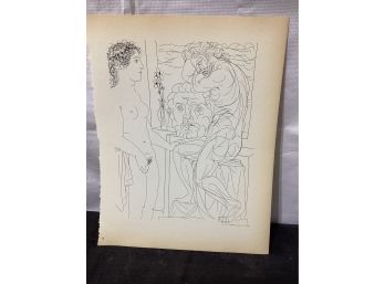 Picasso Vollard Book Plate Etching  Abrams 1956  No 72