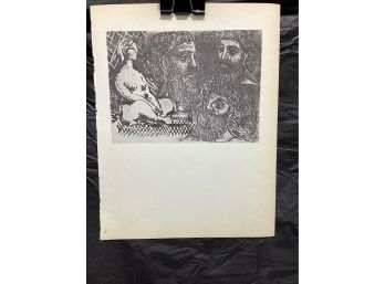 Picasso Vollard Book Plate Etching  Abrams 1956  No. 25