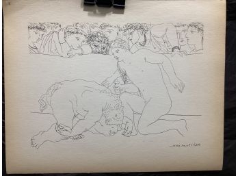 Picasso Vollard Book Plate Etching  Abrams 1956  No. 89