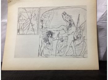 Picasso Vollard Book Plate Etching  Abrams 1956  No 94
