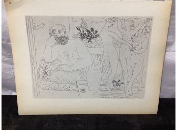 Picasso Vollard Book Plate Etching  Abrams 1956  No 81