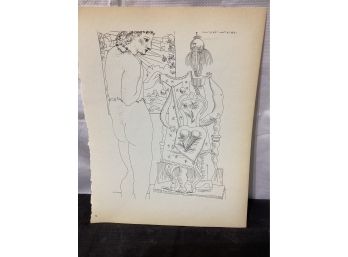 Picasso Vollard Book Plate Etching  Abrams 1956  No 74