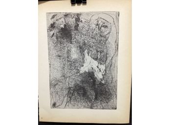 Picasso Vollard Book Plate Etching  Abrams 1956  No. 18