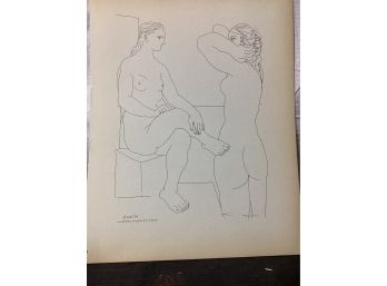Picasso Vollard Book Plate Etching  Abrams 1956  No 80