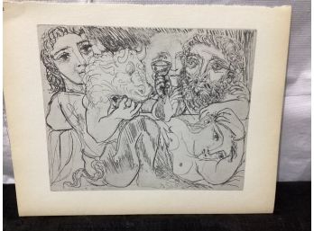 Picasso Vollard Book Plate Etching  Abrams 1956  No 92