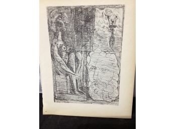 Picasso Vollard Book Plate Etching  Abrams 1956  No 76