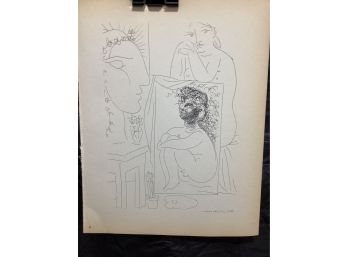 Picasso Vollard Book Plate Etching  Abrams 1956  No. 43