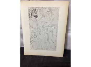 Picasso Vollard Book Plate Etching  Abrams 1956  No 77