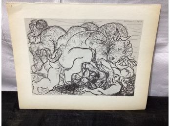 Picasso Vollard Book Plate Etching  Abrams 1956  No 87