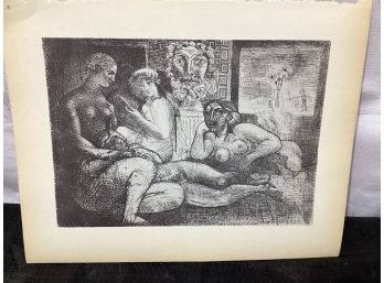 Picasso Vollard Book Plate Etching  Abrams 1956  No 82
