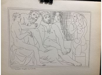 Picasso Vollard Book Plate Etching  Abrams 1956  No. 41