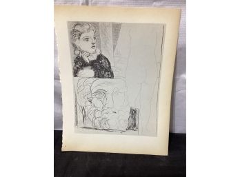 Picasso Vollard Book Plate Etching  Abrams 1956  No 71