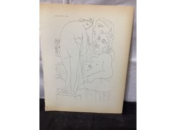 Picasso Vollard Book Plate Etching  Abrams 1956  No. 51
