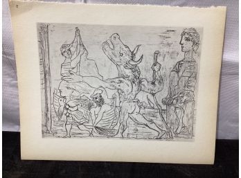 Picasso Vollard Book Plate Etching  Abrams 1956  No 95