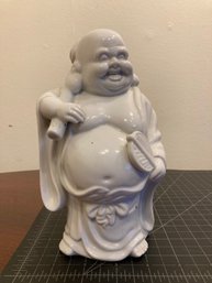 Ceramic Wandering Buddha Coin Bank