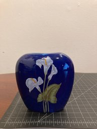 Blue Ceramic Bud Vase