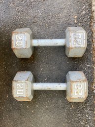 Cast Iron Dumb Bells -20 Pounds