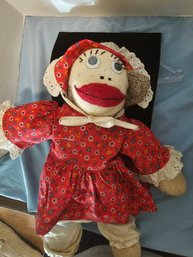 Vintage Girl Sock Monkey