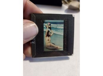 Vintage Nude Glass Slide