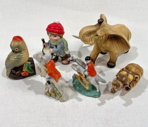 Two Vintage Elephants, Parrot Pencil Sharpener, Equestrian & More