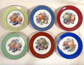 6 Antique Puls Czechoslovakia Salad/Dessert Plates