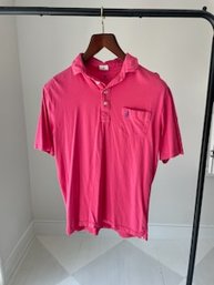 Johnnie O Mens Salmon Polo Size M