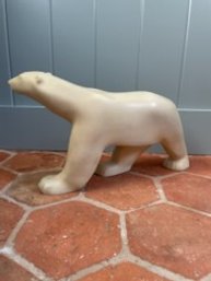 Francois Pompon Marble Polar Bear Sculpture