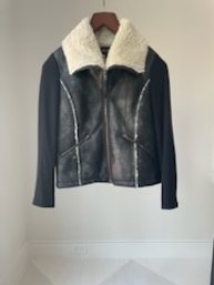 Ella Moss Sherpa Lined Women's Black Jacket Size XS