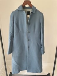 J Crew Women's Light Blue Coat Size 2