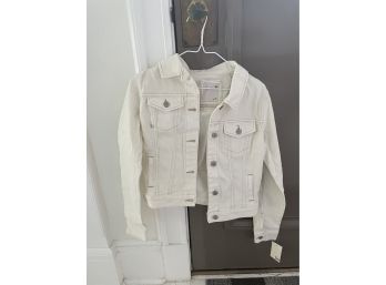 Women's XS Off-white Jean Jacket NWT