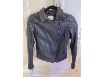 Genuine Spirit IKKS Leather Jacket  Sz S