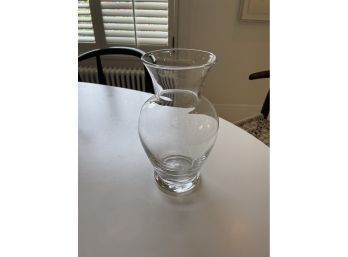 Tiffany And Co. Large Crystal Flower Vase C.1999 Vintage