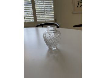 Vintage Tiffany & Co Sybil Diamond Cut Clear Crystal Glass Bud Vase 4 1/2'