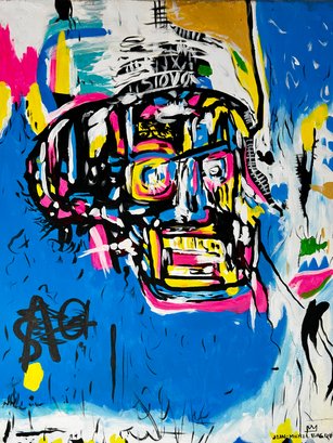 Jean Michel Basquiat Oil Painting On Canvas