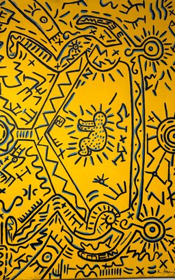 Keith Haring Oil Painting