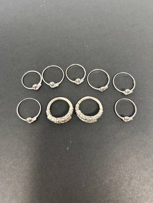 Silver Rings Lot