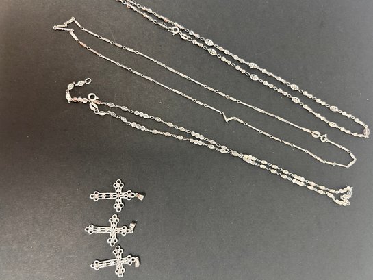 Silver Necklace Cross