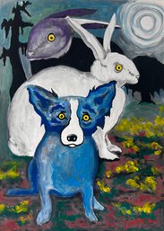 Blue Dog Painting