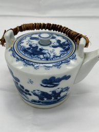 Chinese Blue And White Teapot